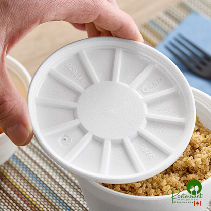 Dart 8-44 oz. Foam Vented Lid - 500/Case