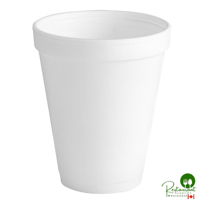 Dart 10 oz. White Customizable Foam Cup - 1,000/Case