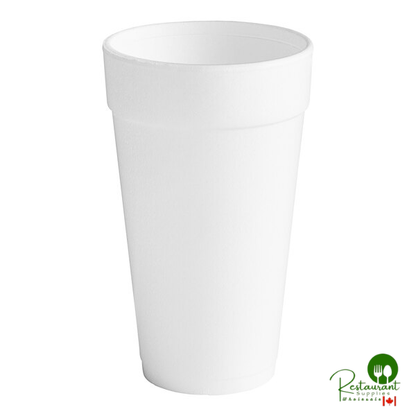 Dart 20 oz. White Customizable Foam Cup - 500/Case
