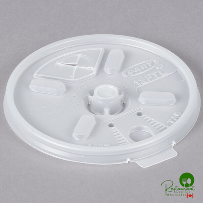 Dart 6, 8, and 12 oz. Translucent Lift'n'Lock Lid with Straw Slot - 1,000/Case