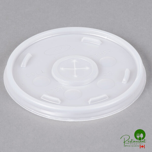 Dart 10 oz. Translucent Lid with Straw Slot - 1,000/Case | Canada
