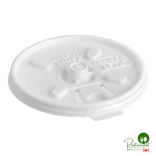Dart 8 oz. White Lift'n'Lock Lid - 1,000/Case | Canada