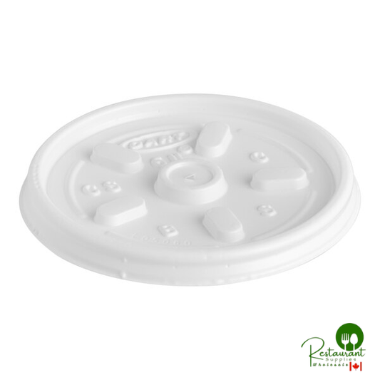 Dart 3.5, 4, and 6 oz. White Vented Lid - 1,000/Case | Canada