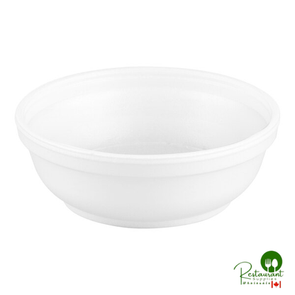 Dart 6B20 6 oz. Insulated White Foam Container - 1,000/Case