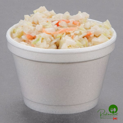 Dart 3.5J6 3.5 oz. White Customizable Foam Food Container - 1,000/Case