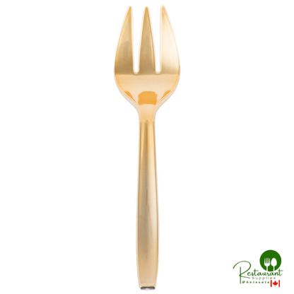 Fineline Golden Secrets 769 9" Gold Look Heavy Weight Serving Fork - 60/Case