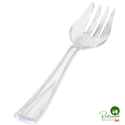 Fineline 3321-BK Platter Pleasers 10 1/2" Black Heavy-Duty Disposable Serving Fork - 100/Case