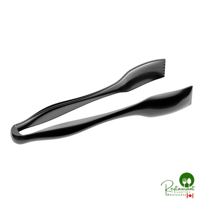 10 1/2" Clear Disposable Plastic Tongs By Prime - 36/Case