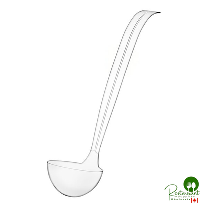 3 oz. Black Disposable Plastic Ladle By Prime - 48/Case