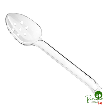 12" Black Disposable Plastic Slotted Serving Spoon By Prime - 72/Case