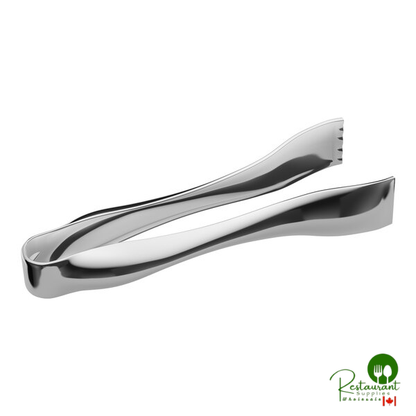 6" Silver Disposable Plastic Tongs By Prime - 72/Case