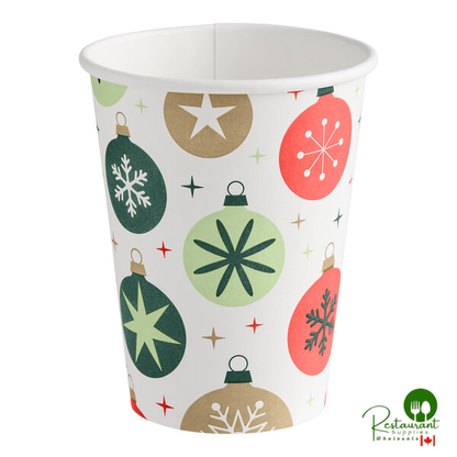 12 oz. Smooth Single Wall Ornaments Print Hot Cup By Prime - 1,000/Case