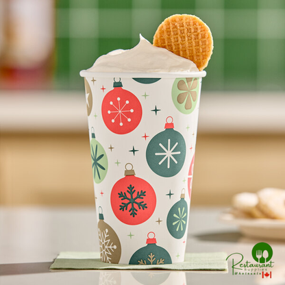 16 oz. Smooth Single Wall Ornaments Print Hot Cup By Prime - 1,000/Case