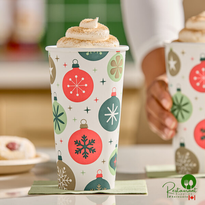 20 oz. Smooth Single Wall Ornaments Print Hot Cup By Prime - 600/Case