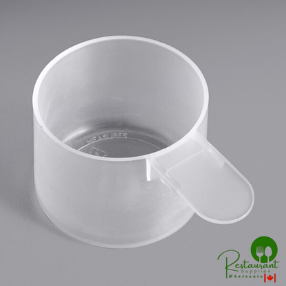90 cc Polypropylene Scoop with Short Handle - 400/Case