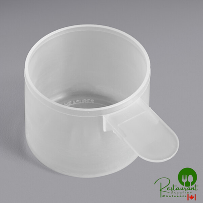94 cc Polypropylene Scoop with Short Handle - 375/Case