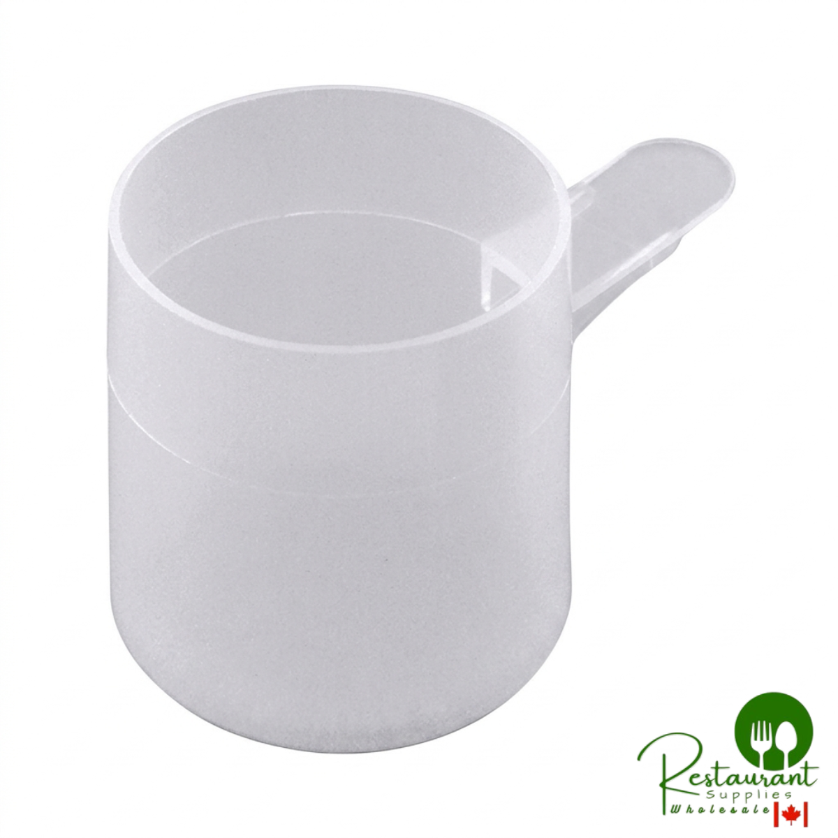 73 cc Polypropylene Scoop with Short Handle - 650/Case