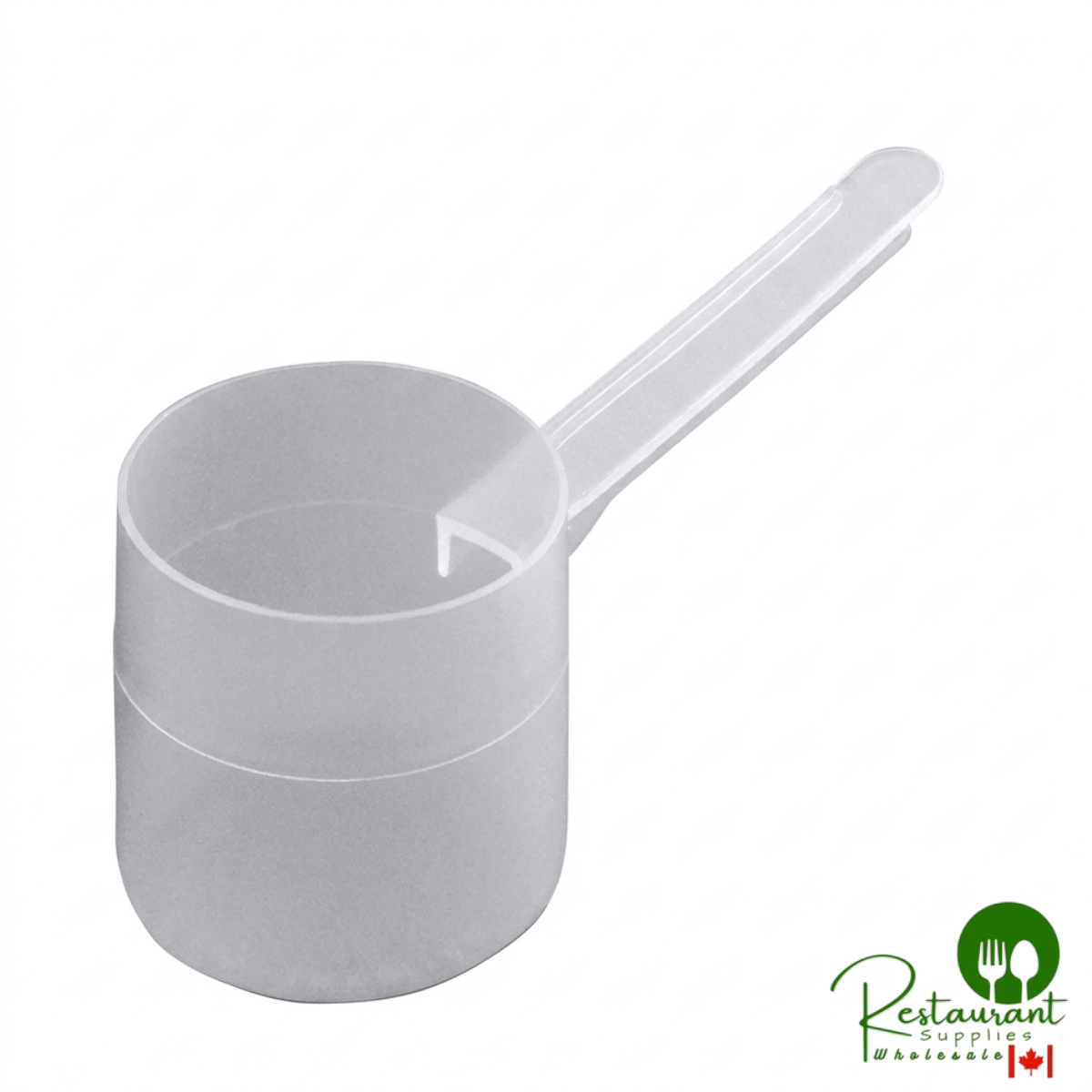 77 cc Polypropylene Scoop with Long Handle - 550/Case
