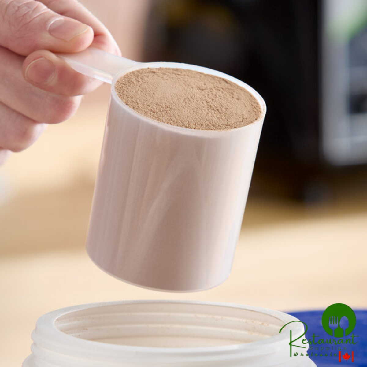 7 oz. Polypropylene Scoop with Short Handle - 160/Case - additional view