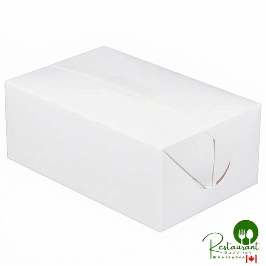 Southern Champion 7" x 4 1/2" x 2 3/4" White Paper Take-Out Lunch / Snack / Chicken Box - 500/Case