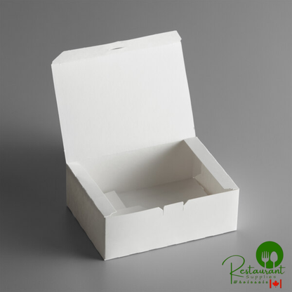 9" x 5" x 3" White Paper Take-Out Lunch Box / Chicken Box - 250/Case