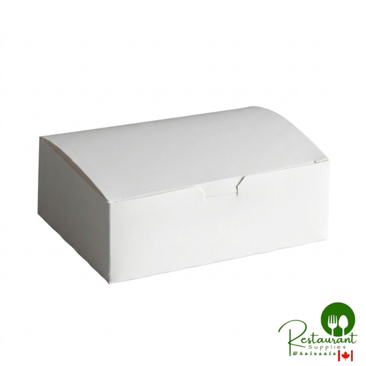 9" x 5" x 3" White Paper Take-Out Lunch Box / Chicken Box - 250/Case