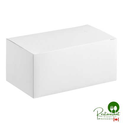 Southern Champion 9" x 5" x 4" White Paper Take-Out Lunch / Chicken Box with Tuck Top - 250/Case