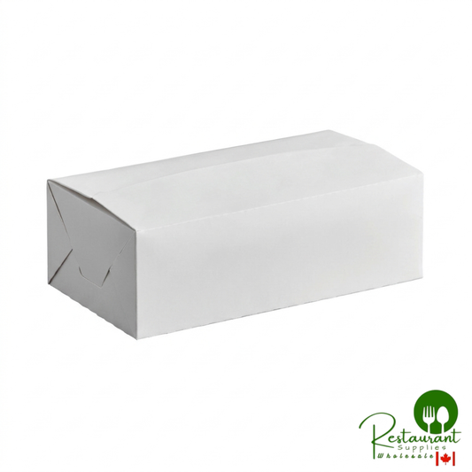 Specialty Quality Packaging 9" x 5" x 3" White Paper Take-Out Lunch / Chicken Box with Fast Top - 250/Case
