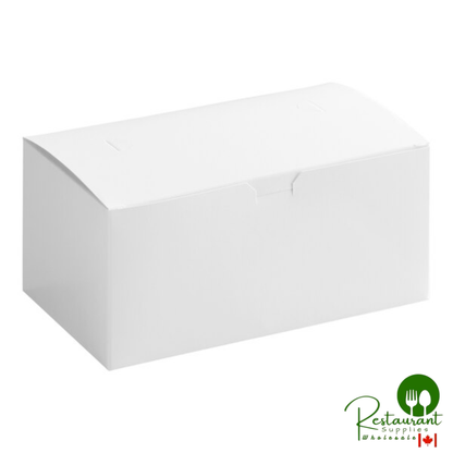 9" x 5" x 4" Customizable White Paper Take-Out Dinner / Chicken Box with Tuck Top By Prime - 250/Case