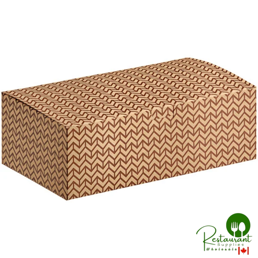 9" x 5" x 3" Cornerstone Print Take Out Lunch / Chicken Box with Tuck Top By Prime - 250/Case