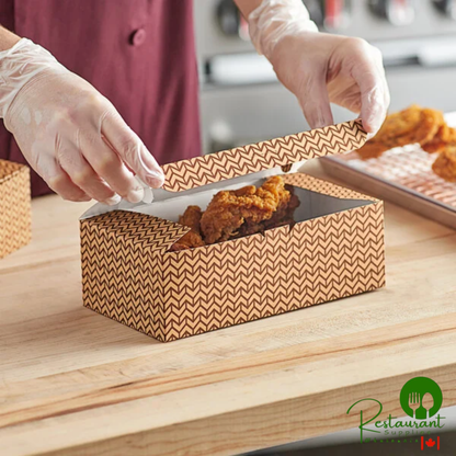 9" x 5" x 3" Cornerstone Print Take Out Lunch / Chicken Box with Tuck Top By Prime - 250/Case
