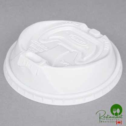 Dart OPT316B 10-24 oz. Black Optima Lid with Reclosable Tab - 1,000/Case
