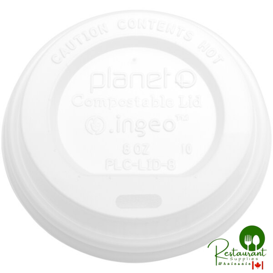 Stalk Market Planet+ 8 oz. Compostable PLA Paper Hot Cup Lid - 1,000/Case