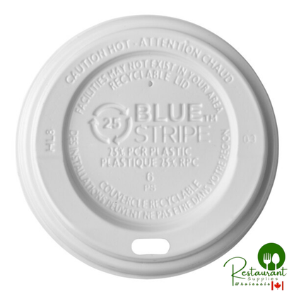 Eco-Products 8 oz. White Recycled Content Hot Paper Cup Lid - 1,000/Case