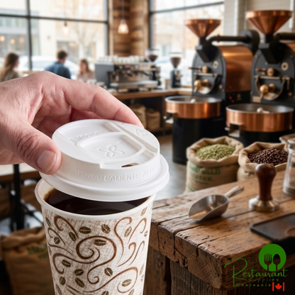 Dixie Large White Reclosable Sliding Hot Cup Lid for 10-20 oz. Cups - 1,000/Case