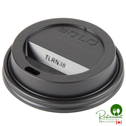 Solo TL38B2-0004 8 oz. Black Plastic Traveler Lid - 1,000/Case