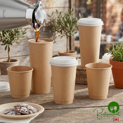 Translucent Compostable Paper Hot Cup Lid for 8 oz. Tall Cups By Prime - 1,000/Case