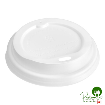 Translucent Compostable Paper Hot Cup Lid for 8 oz. Tall Cups By Prime - 1,000/Case