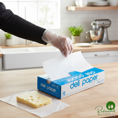 Durable Packaging SW-10 10" x 10 3/4" Interfolded Deli Wrap Wax Paper - 6,000/Case