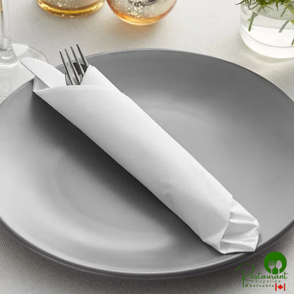 Hoffmaster White Linen-Like 1/4 Fold Dinner Napkin - 17" x 17" - 300/Case