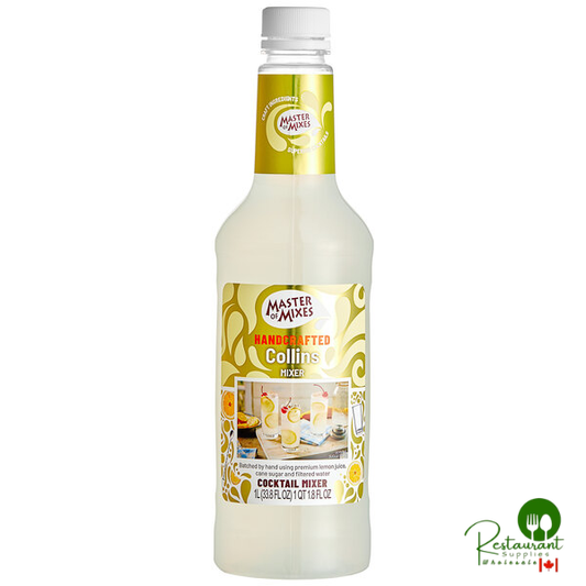Master of Mixes 1 Liter Premium Tom Collins Mix - 12/Case