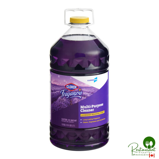 CloroxPro Clorox Fraganzia CLO60614CT 1.36 Gallon Lavender Meadows Scent Multi-Purpose Cleaner - 3/Case
