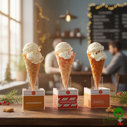 The Konery Peppermint Waffle Cones - 144/Case
