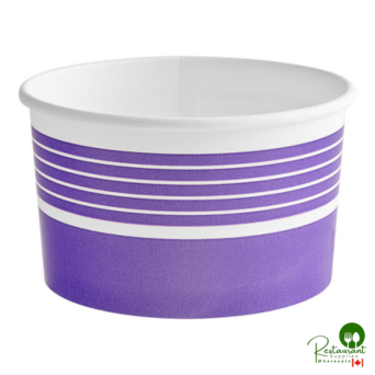16 oz. Purple Paper Frozen Yogurt / Food Cup By Prime - 1,000/Case