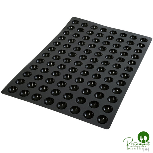 Silikomart SQ015 96 Compartment Mini Half Sphere Silicone Baking Mold - 1 3/8" x 1 3/8" x 11/16" Cavities
