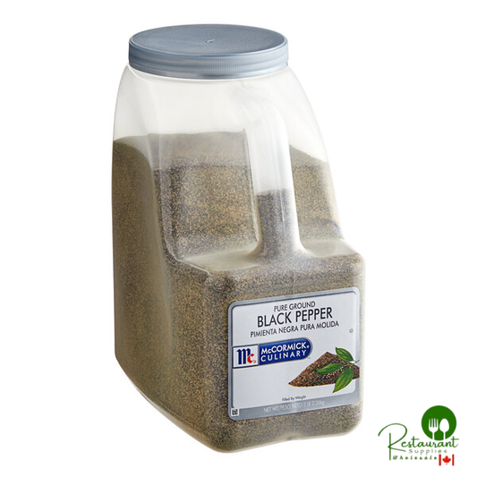 McCormick Culinary Pure Ground Black Pepper 5 lb. - 3/Case