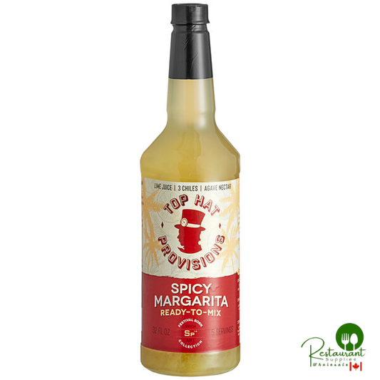 Top Hat Provisions Spicy Margarita Mix 32 fl. oz. - 12/Case