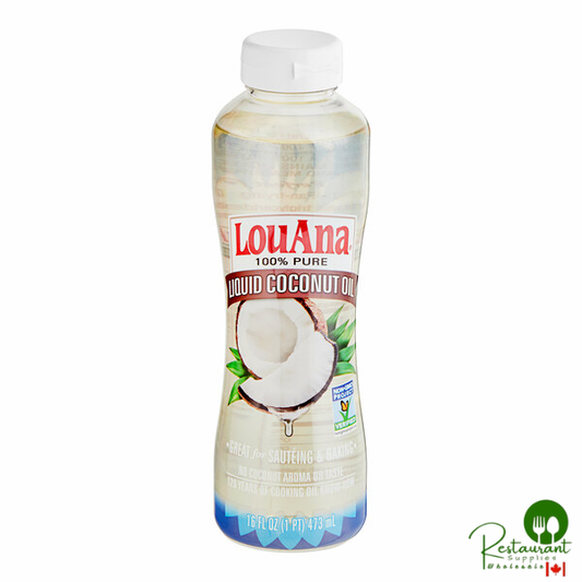 LouAna Liquid Blend Coconut Oil 16 oz. - 6/Case