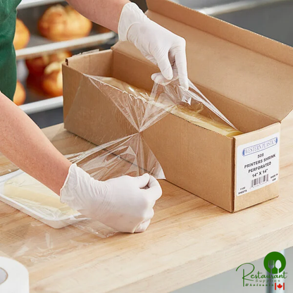 Western Plastics 508 14" x 14" 60 Gauge Perforated All-Purpose Shrink Wrap - 1,100/Roll