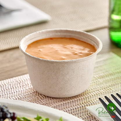 Dart 4 oz. Compostable Fiber Portion Cup - 2,500/Case
